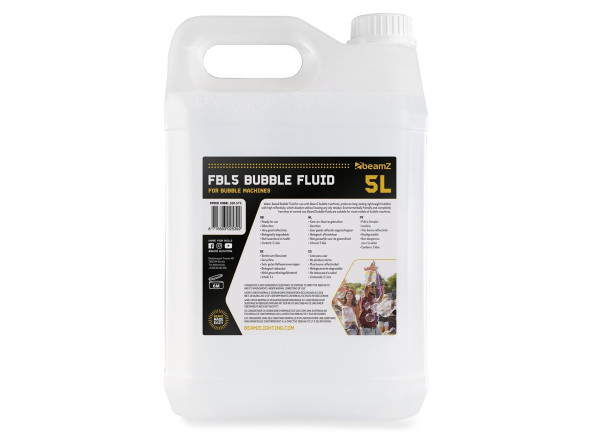 beamZ Liquid for Bubble Machines (5 Liters) FBL5 beamZ Liquid for Bubble Machines (5 Liters) FBL5